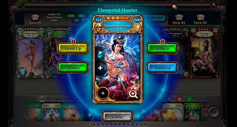 SmutStone card details and abilities view